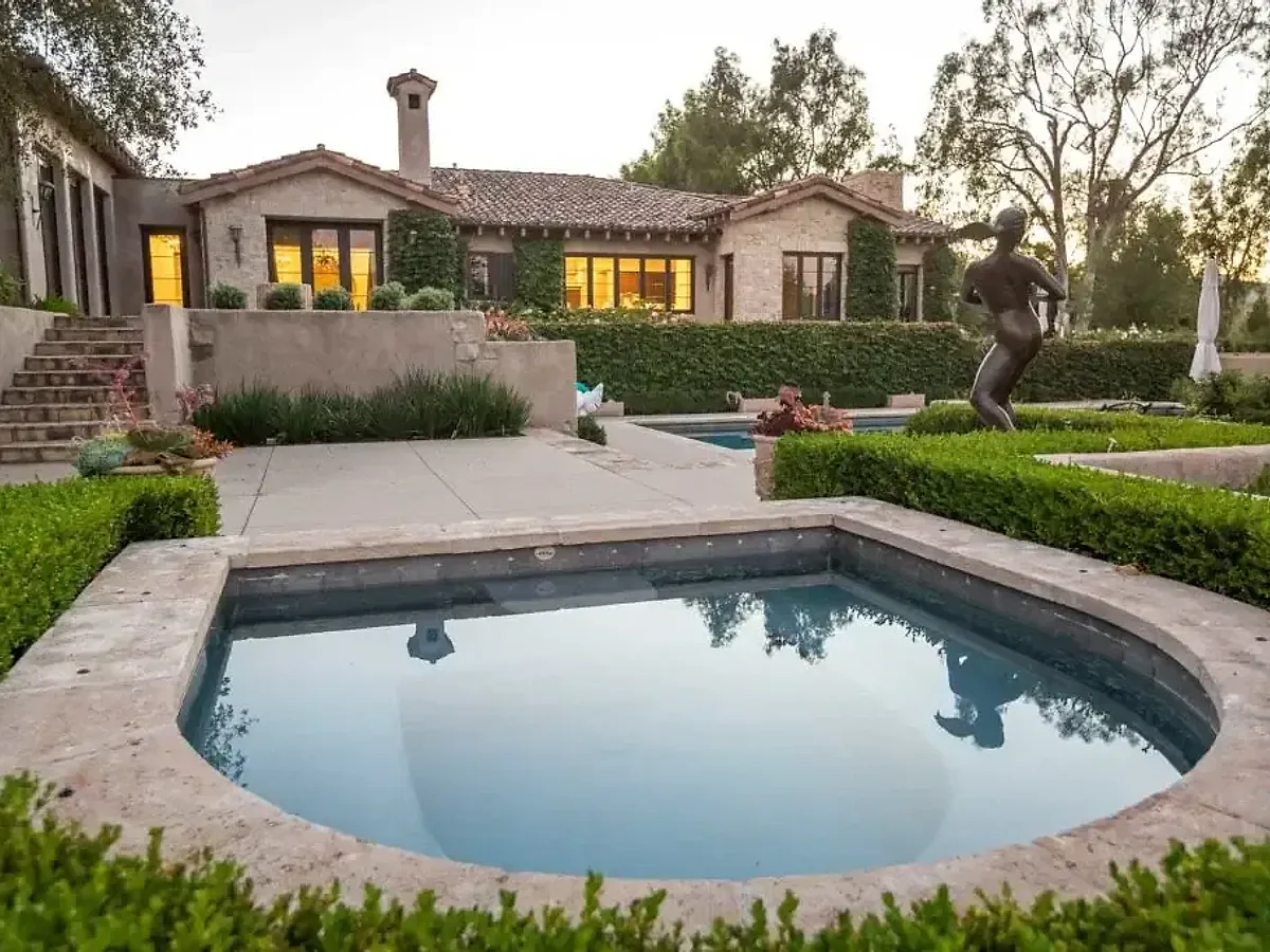 Rancho Santa Fe Vineyard: French-Cottage Mediterranean by Bradley Landscape